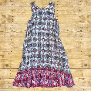 beachlunchlounge Tank Mix Print Dress